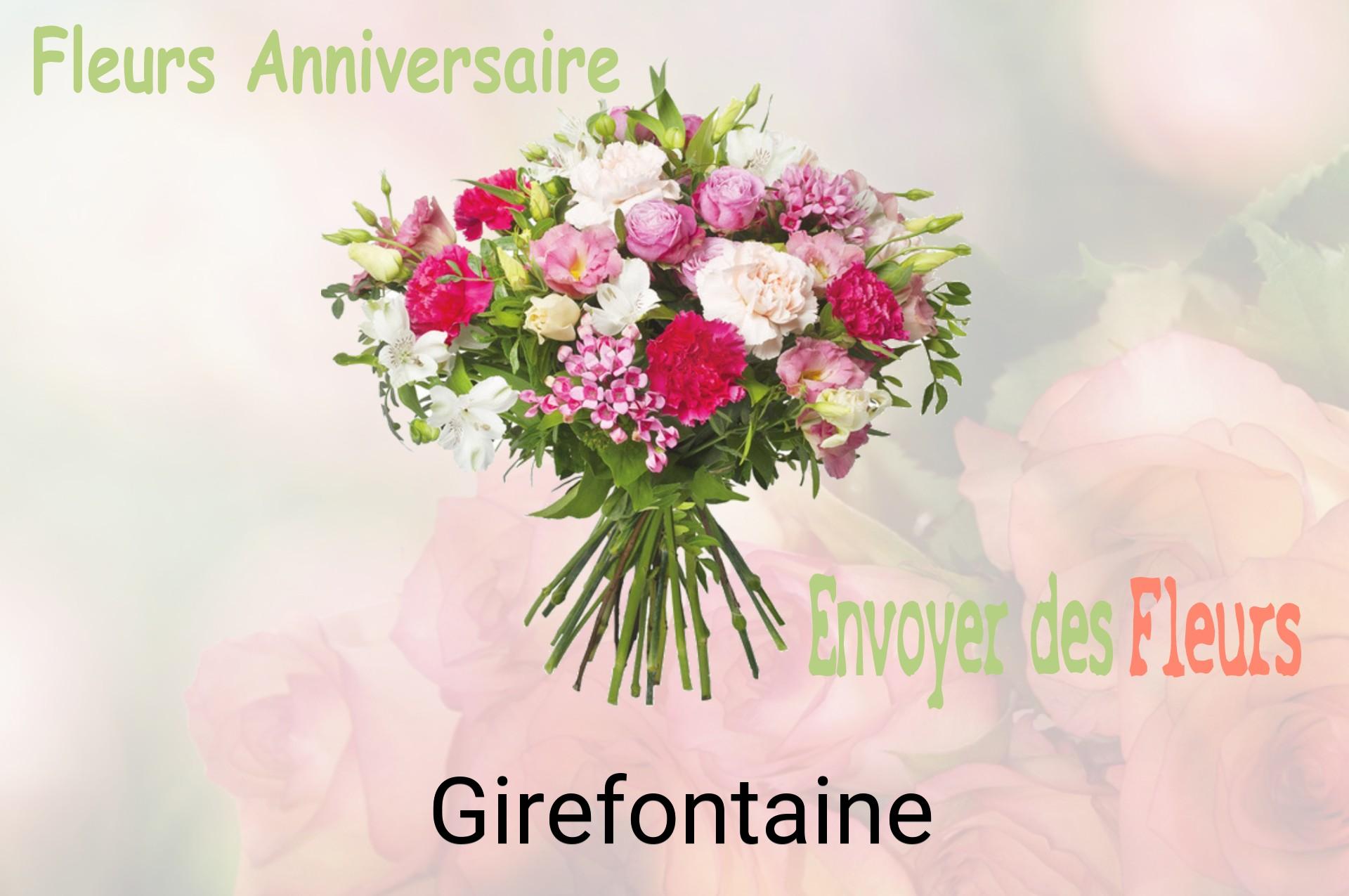 Bouquet de fleurs d’anniversaire livré à Girefontaine