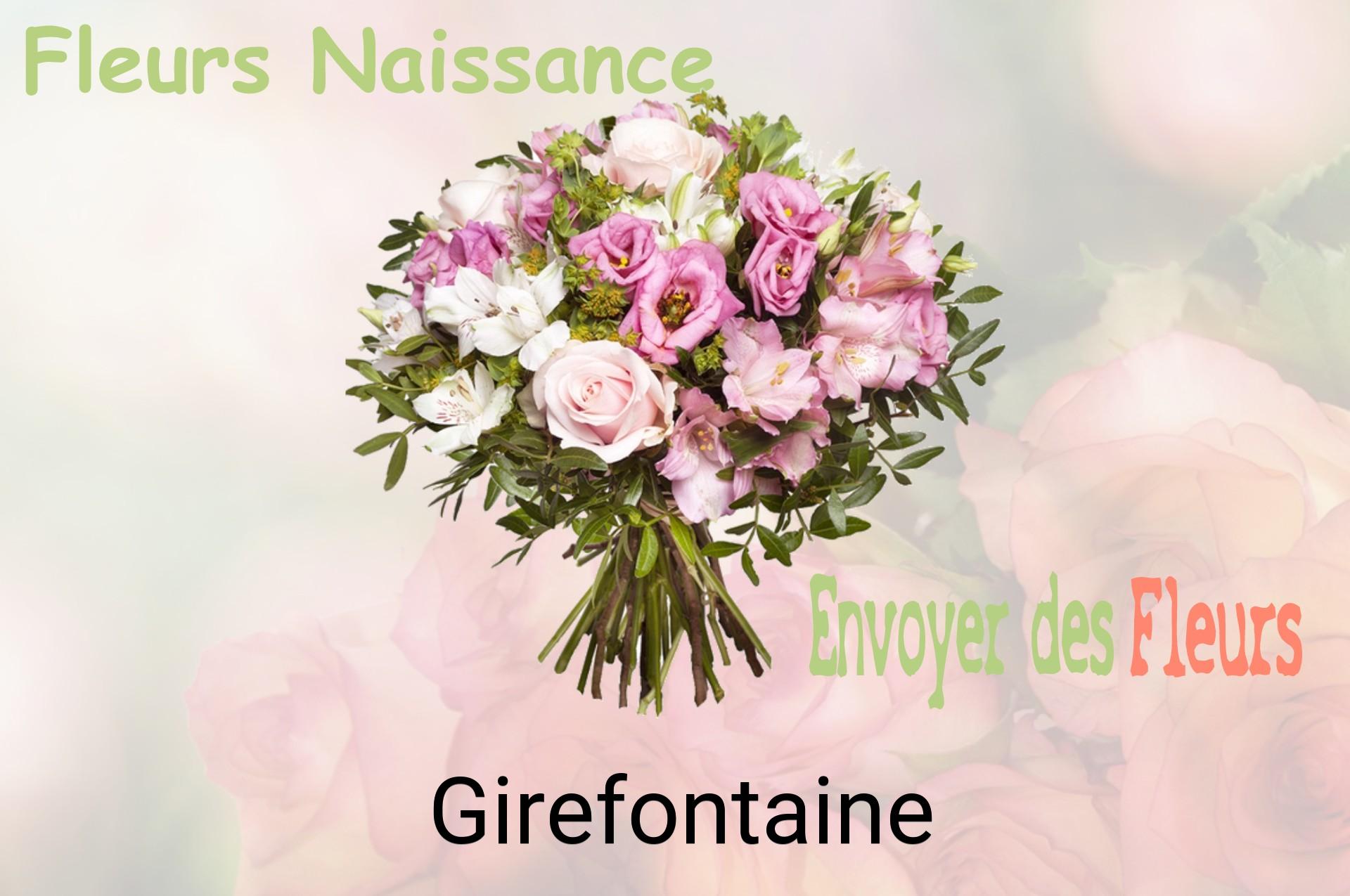 Bouquet de fleurs de naissance livré à Girefontaine